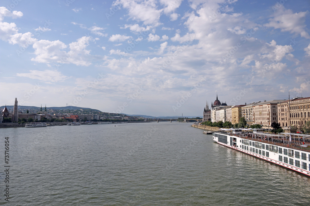 Danube river Budapest cityscape Hungary