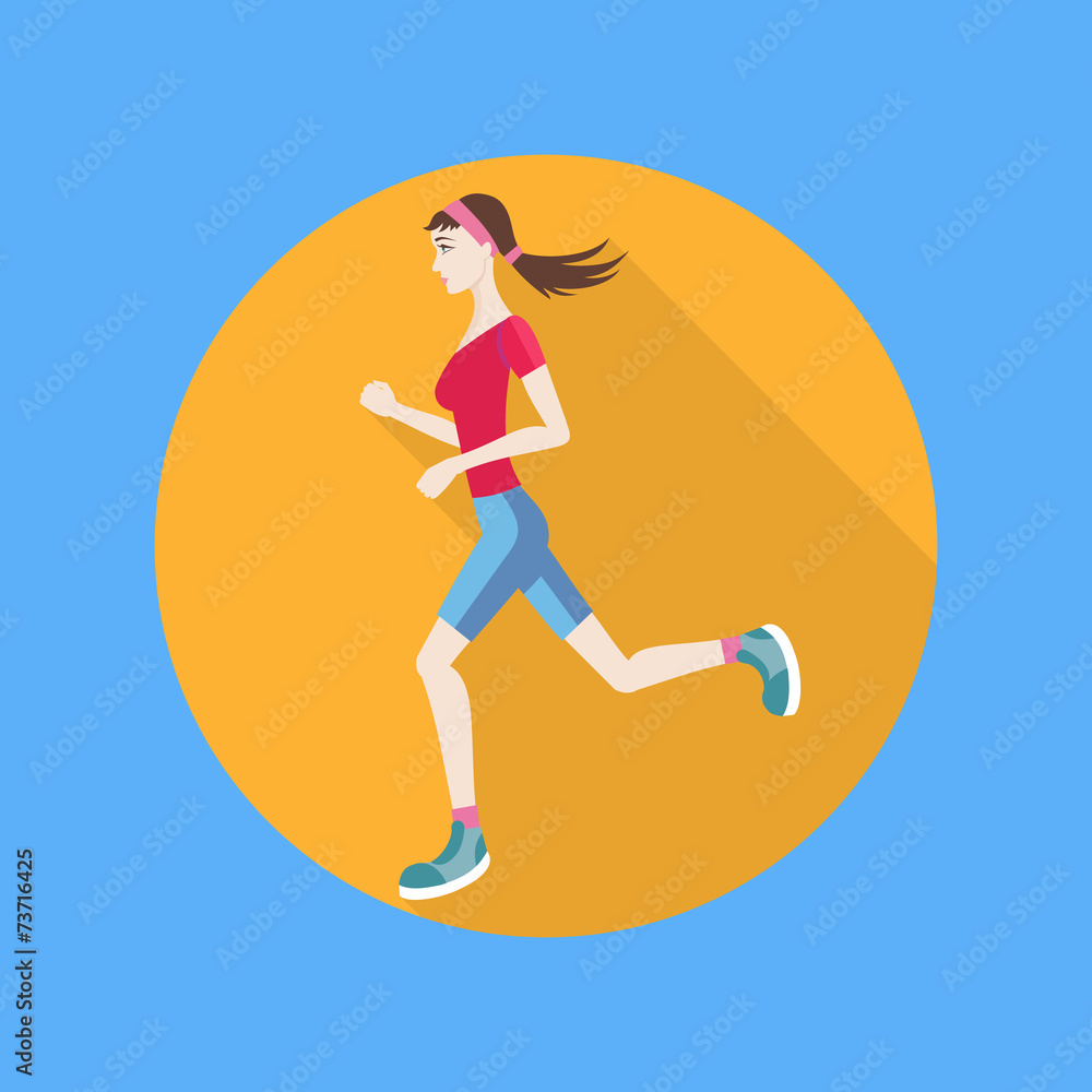Running woman Running woman