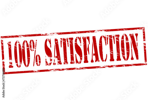 One hundred percent satisfaction