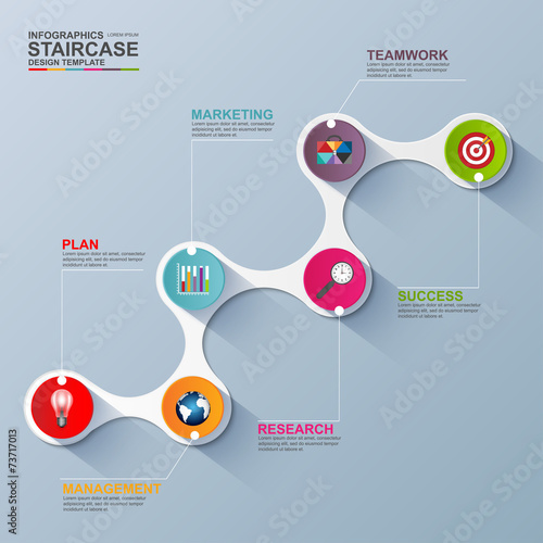 Infographics vector design template