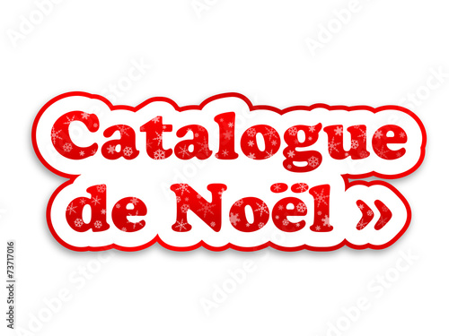 Bouton "Catalogue de Noël" (vecteur idée cadeau)
