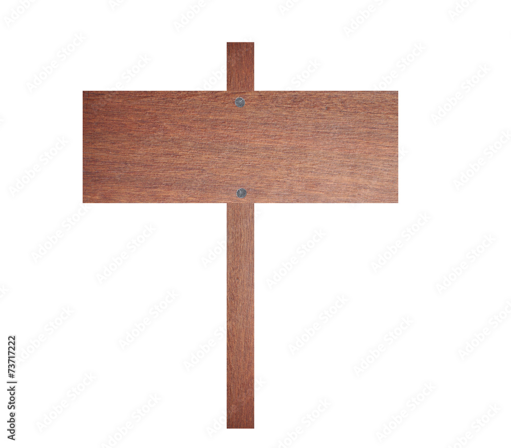 Brown wooden signboard. Brown wooden signboard.
