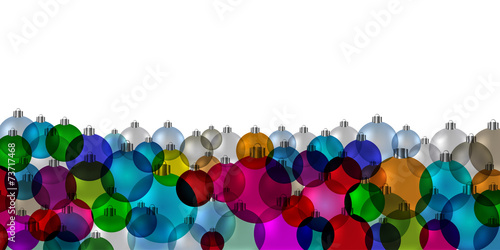 Banner christmas balls down