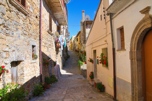 Alleyway. Cancellara. Basilicata. Italy.