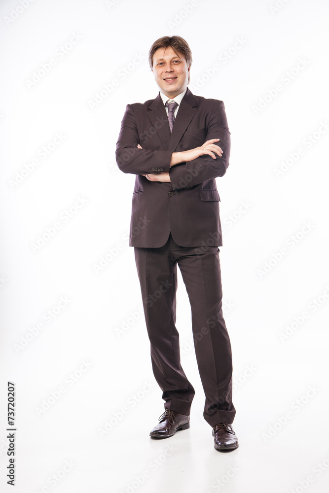 Happy Business Man Isolated On White Background Happy Business Man Isolated On White Background