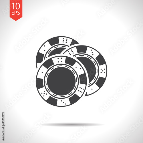 Vector chip  icon. Eps10