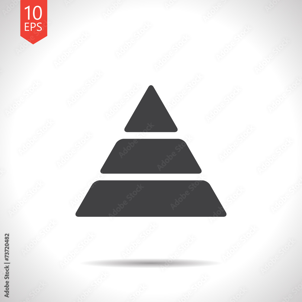 Vector pyramid icon. Eps10 Vector pyramid icon. Eps10
