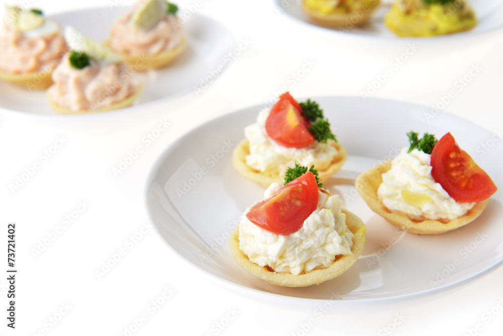 tartlet with cream tartlet with cream