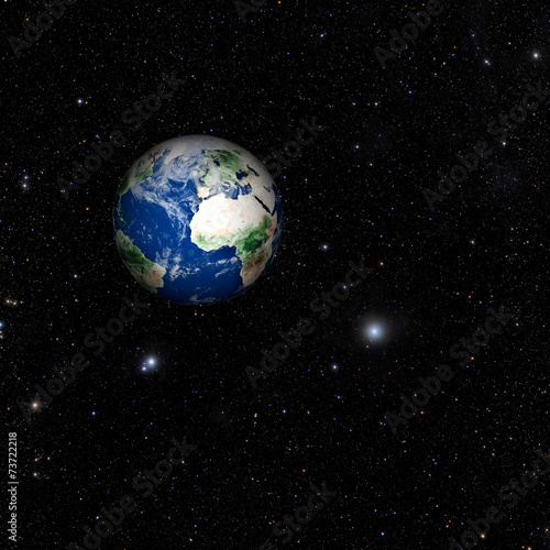 planet earth in space