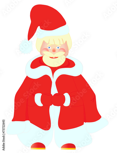 Funny picture of Santa Claus