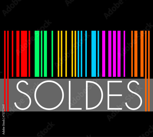 Soldes code barre noir