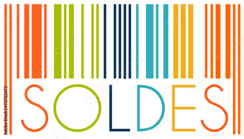 Code Barre Soldes Couleurs vintage