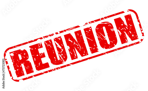 Reunion red stamp text
