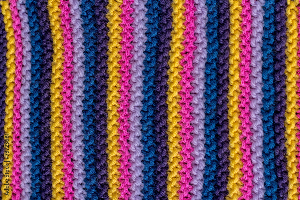 knitted striped background