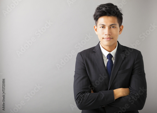 young smiling asian business man