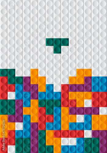 Background with colorful blocks