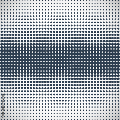 Halftone of the gray dots on gray background