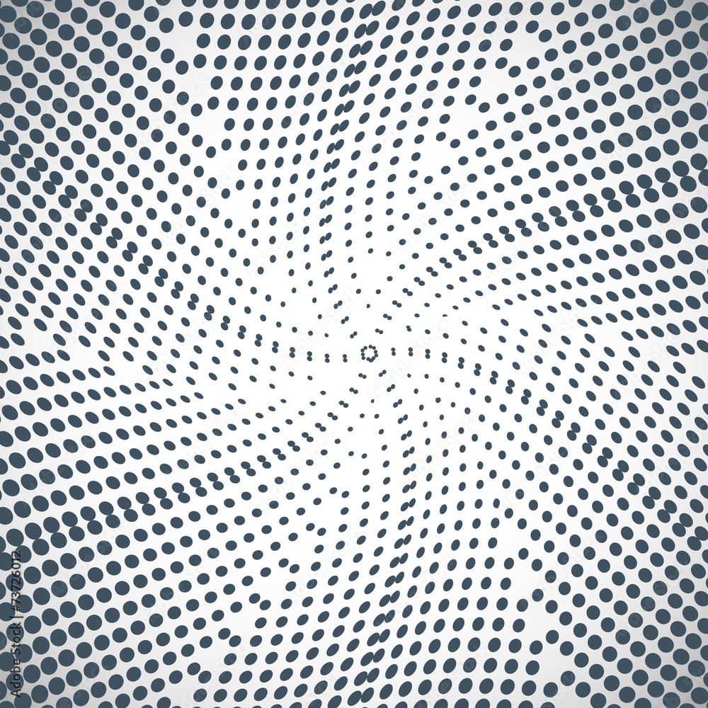 Halftone of the gray dots on gray background