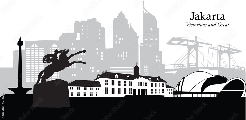 Obraz premium Jakarta_Cityscape