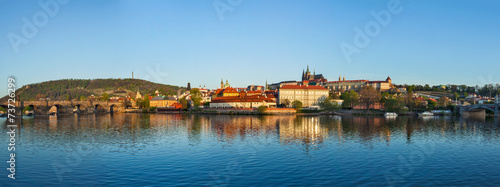 Panorama of Prague: Gradchany (Prague Castle), St. Vitus Cathedr