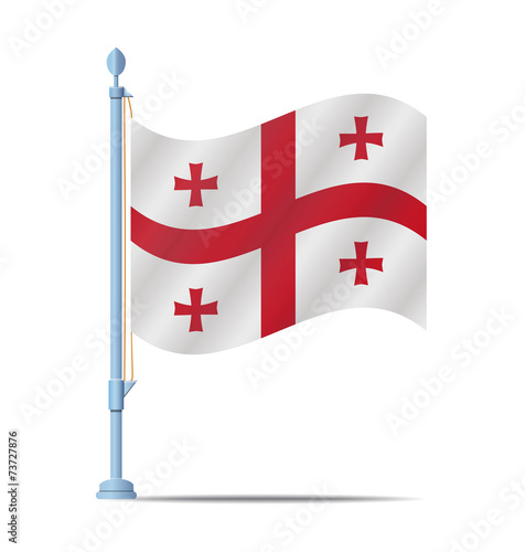 Georgia flag vector