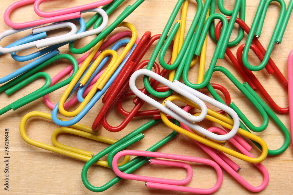 color paper clips color paper clips