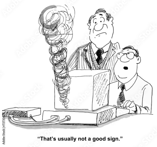 "That's usually not a good sign."