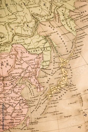 古い世界地図 日本