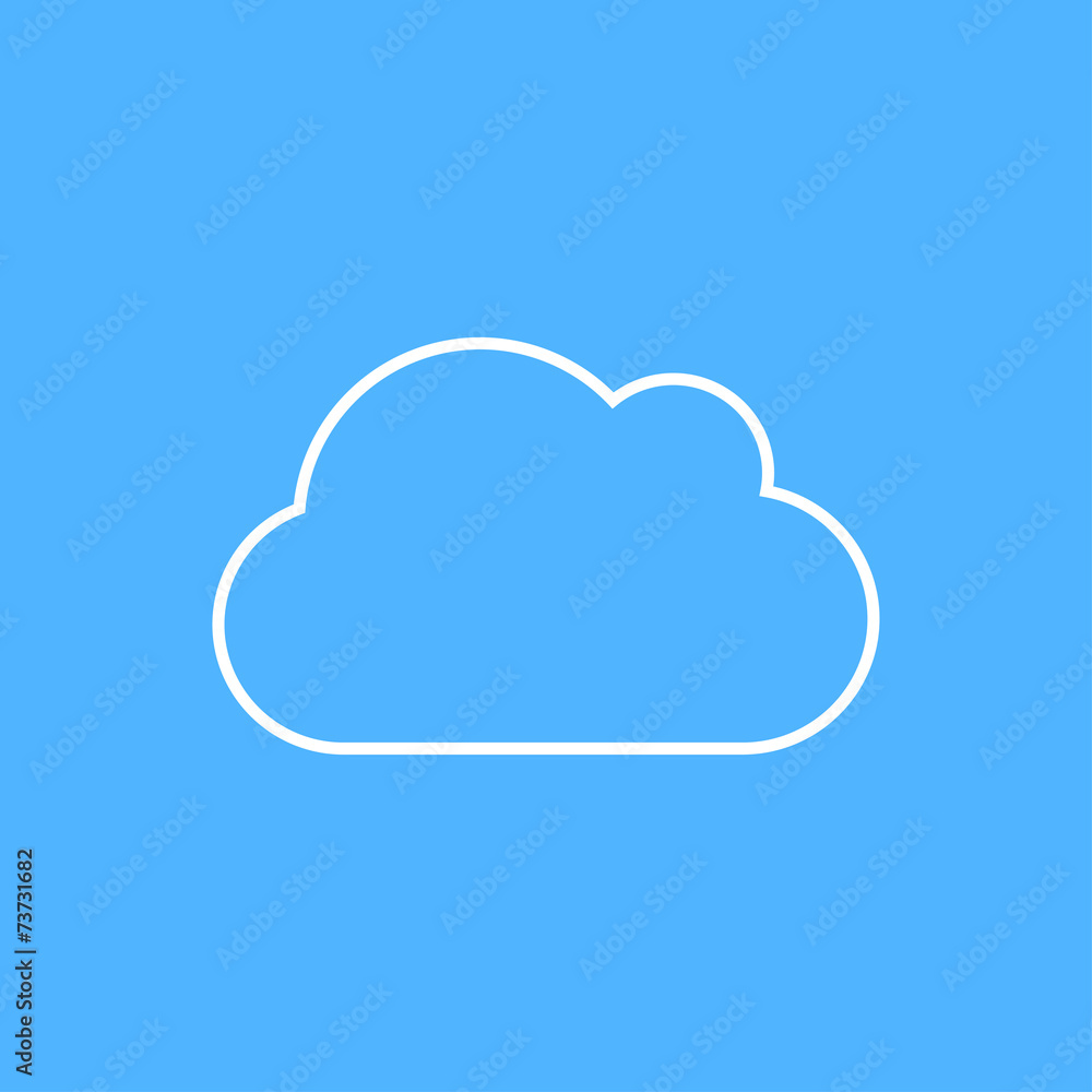 Vector cloud icon. Eps10 Vector cloud icon. Eps10