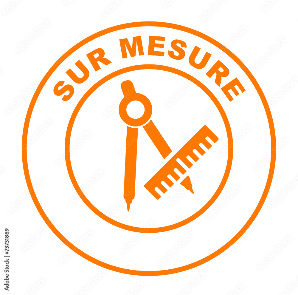 Fotografie sur mesure sur bouton web rond orange