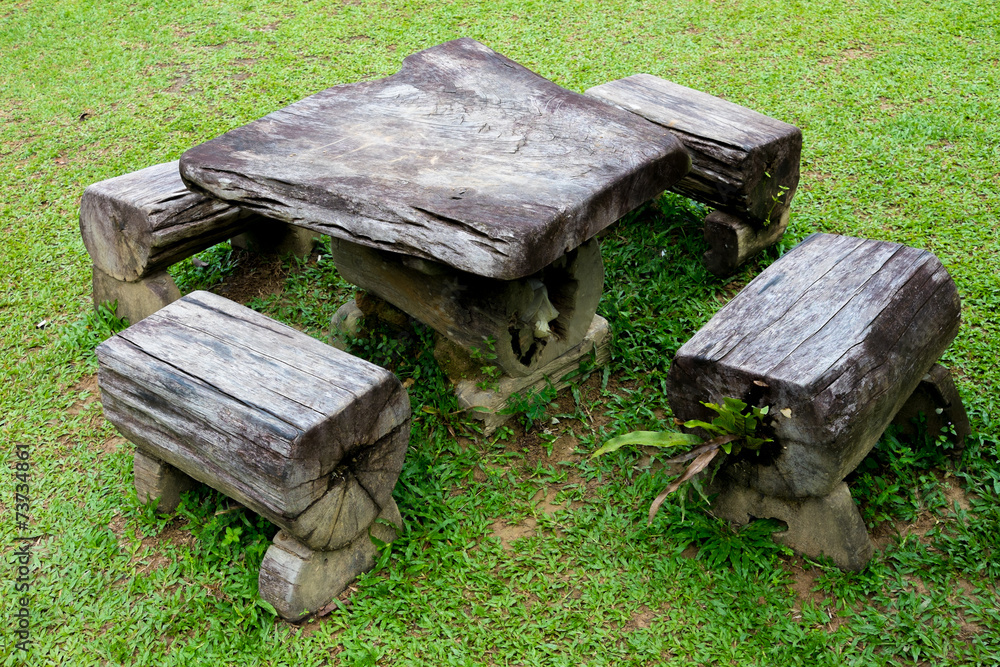 Obraz premium Outdoor table and chairs setting