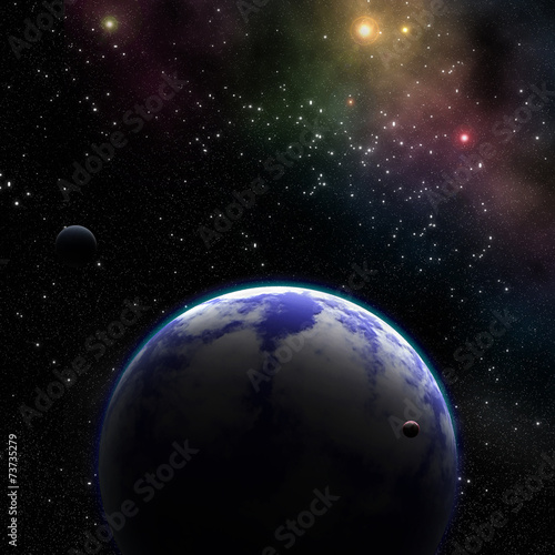 Fototapeta Naklejka Na Ścianę i Meble -  supernovae and extrasolar planet