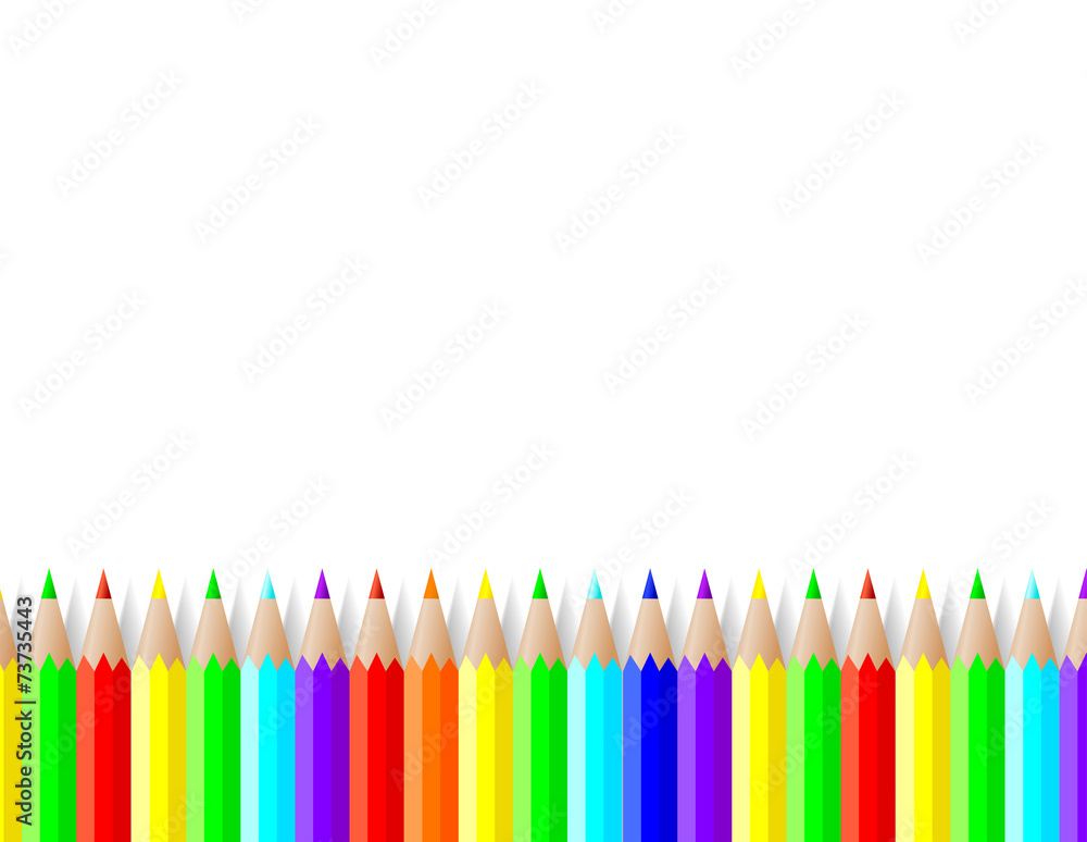 colored pencils lie on a white background colored pencils lie on a white background