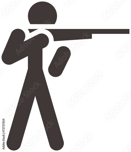 Obraz na płótnie Shooting icon
