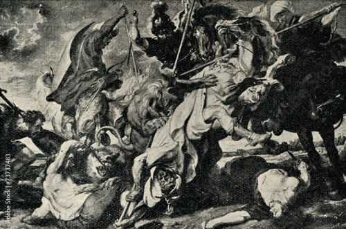 Lion hunt by Peter Paul Rubens