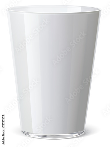 Milk glass isolated. Vector illustration