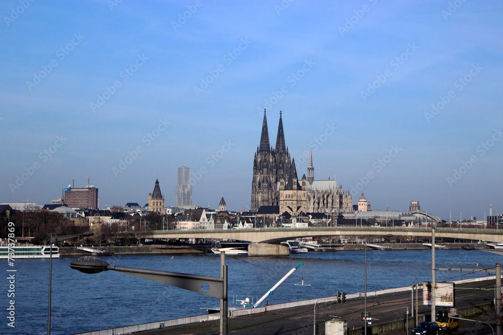 Kölner Dom von Severin Brücke