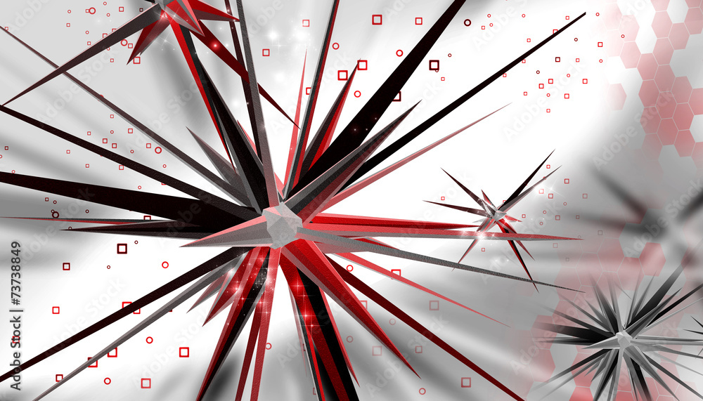 Αυτοκόλλητο Virus in a abstract design