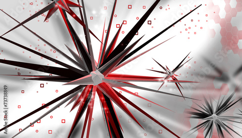 Tableau sur toile Virus in a abstract design