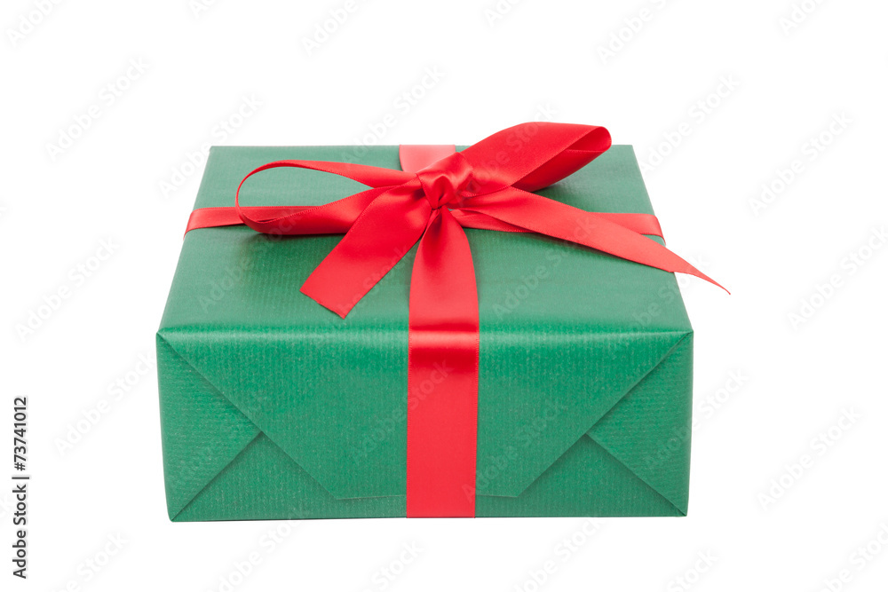 weihnachtsgeschenk auf weiß weihnachtsgeschenk auf weiß