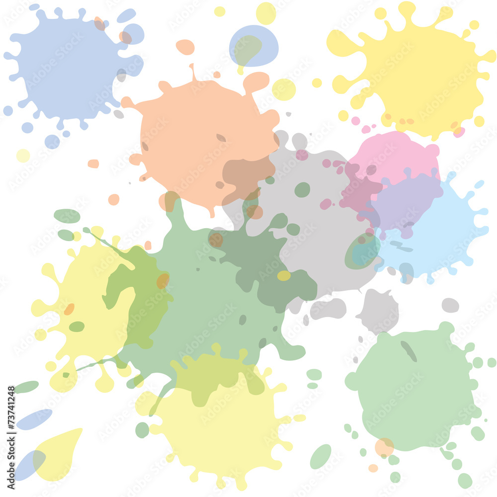 Fototapeta premium colored blots