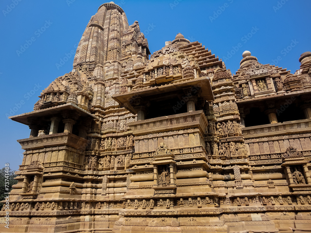 Temples at Khajuraho in India