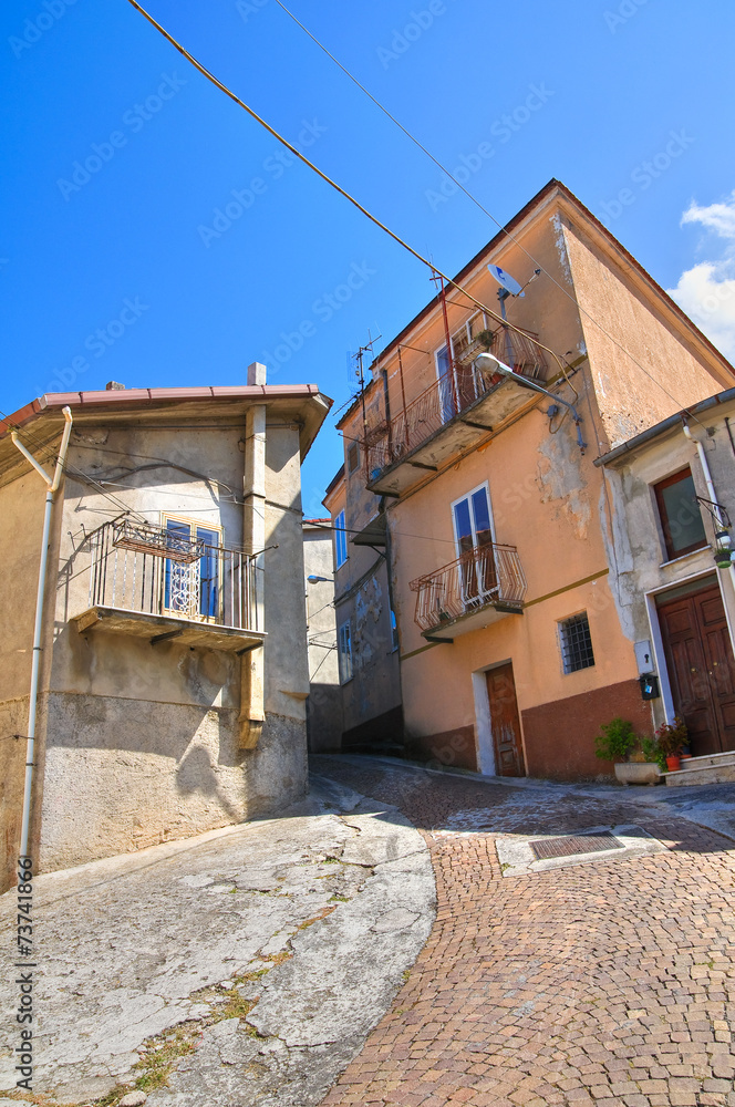 Alleyway. Viggianello. Basilicata. Italy.