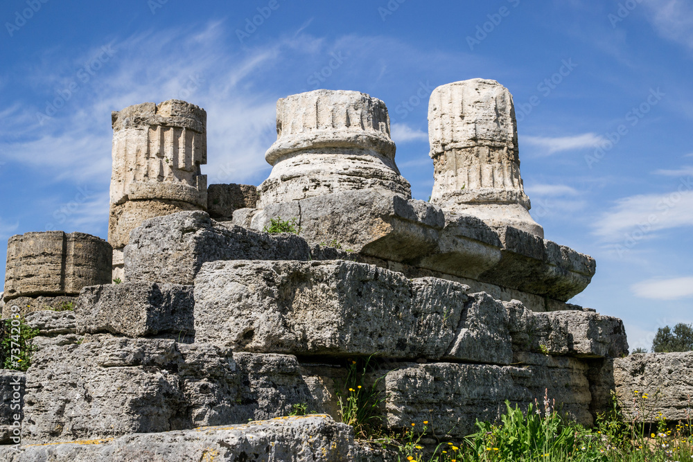 Naklejka premium Colonne a Paestum
