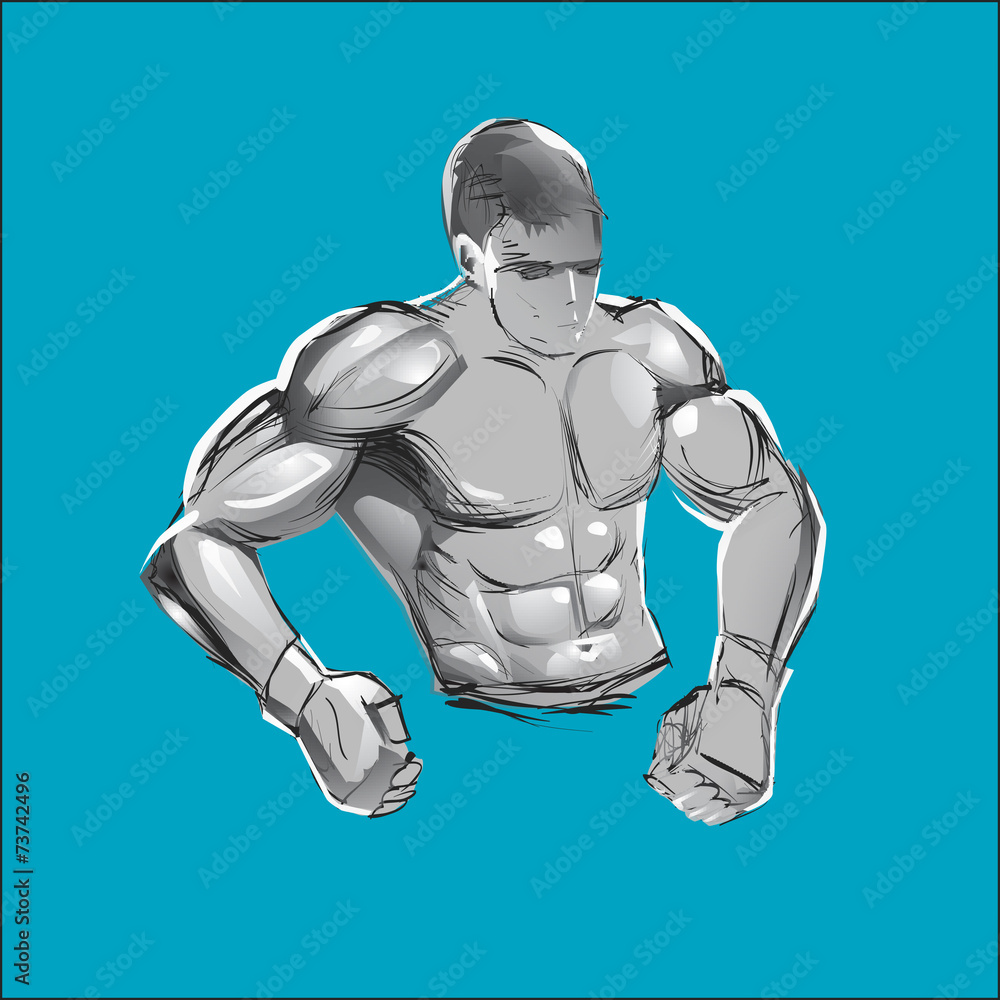 bodybuilders vector bodybuilders vector