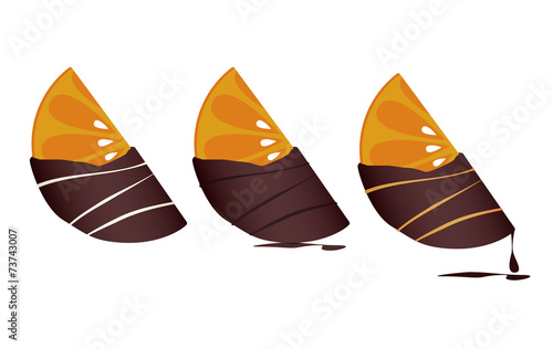 Chocolate-dipped Tangerines