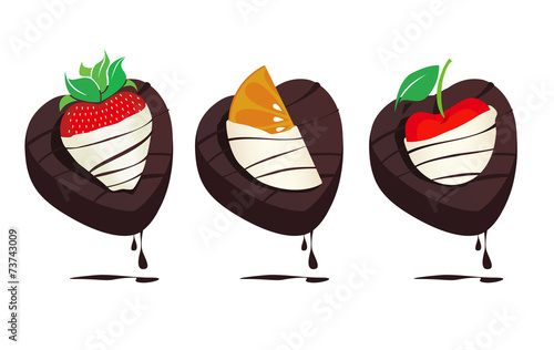 White Chocolate Fruit and Cake