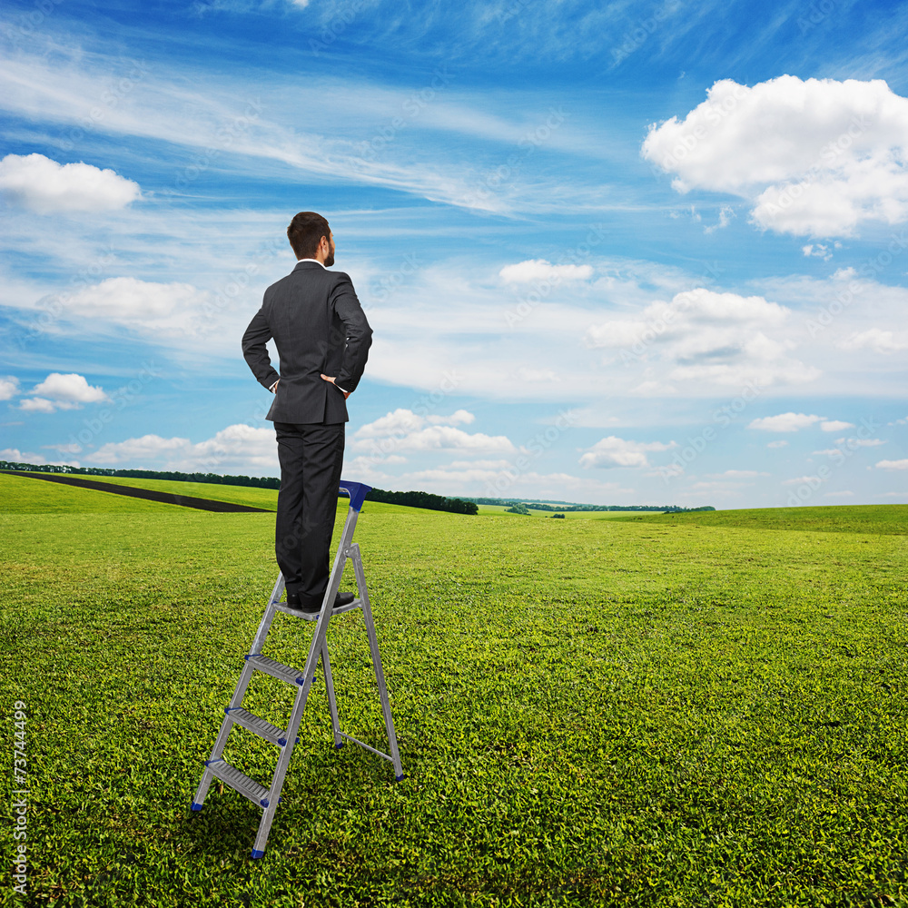 man standing and looking forward man standing and looking forward