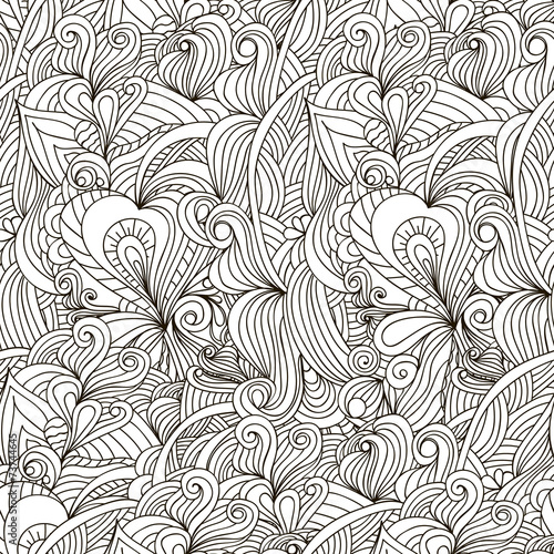 Decorative ornamental seamless pattern