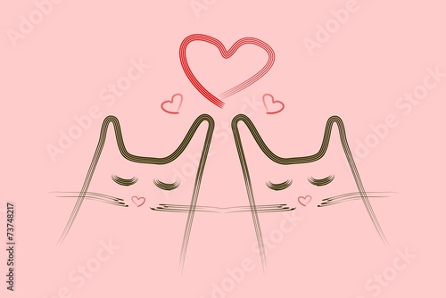 Cats in love